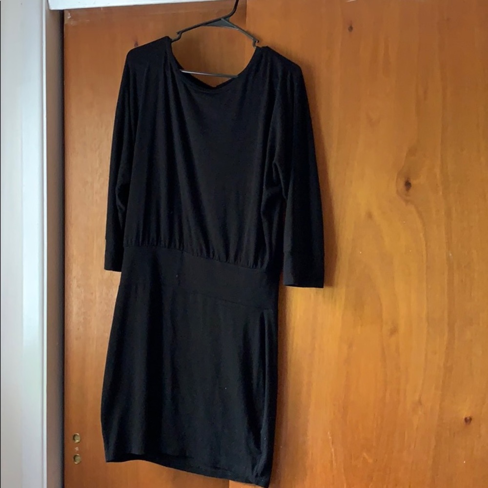 Black express body con dress